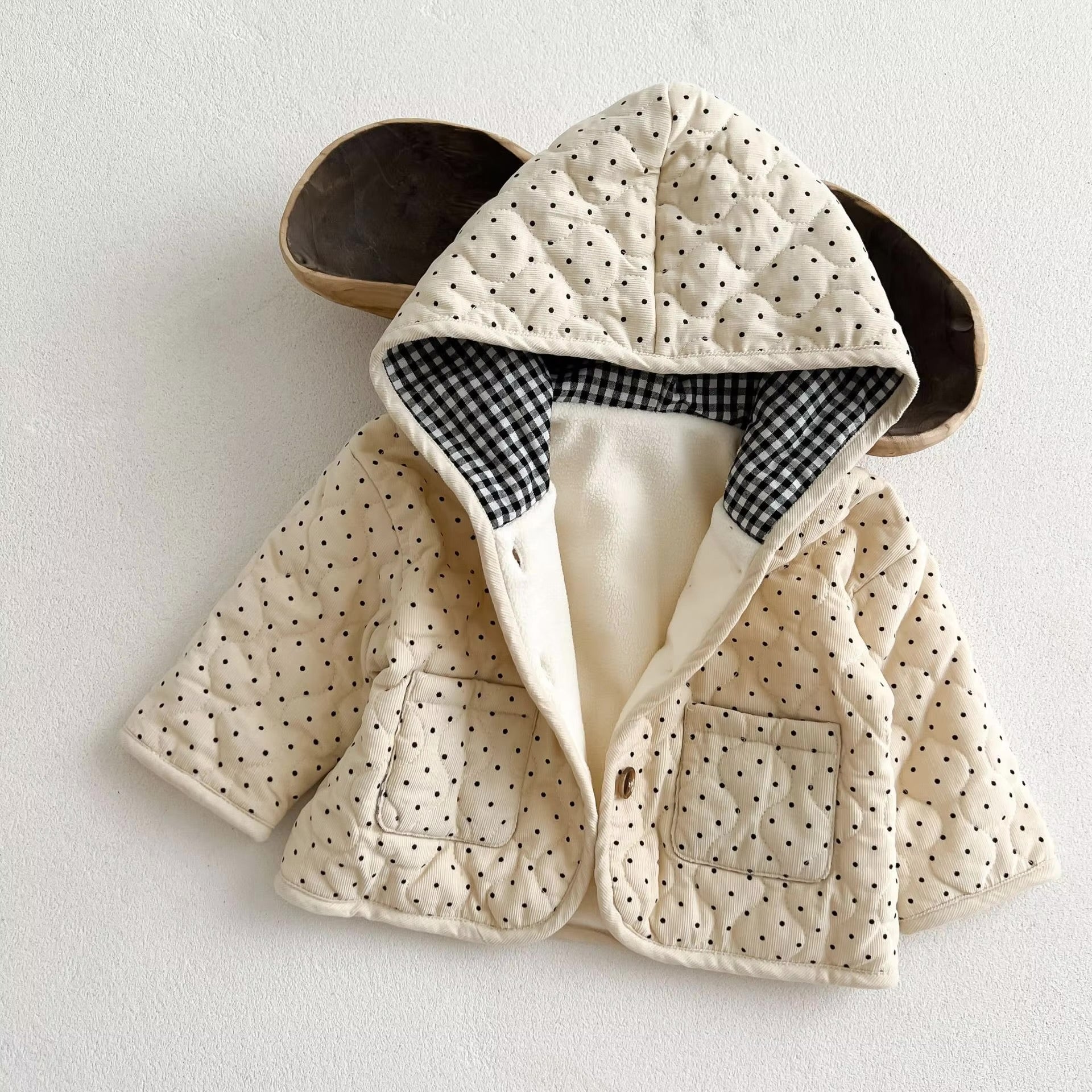 Quilted hooded jacket CLARA