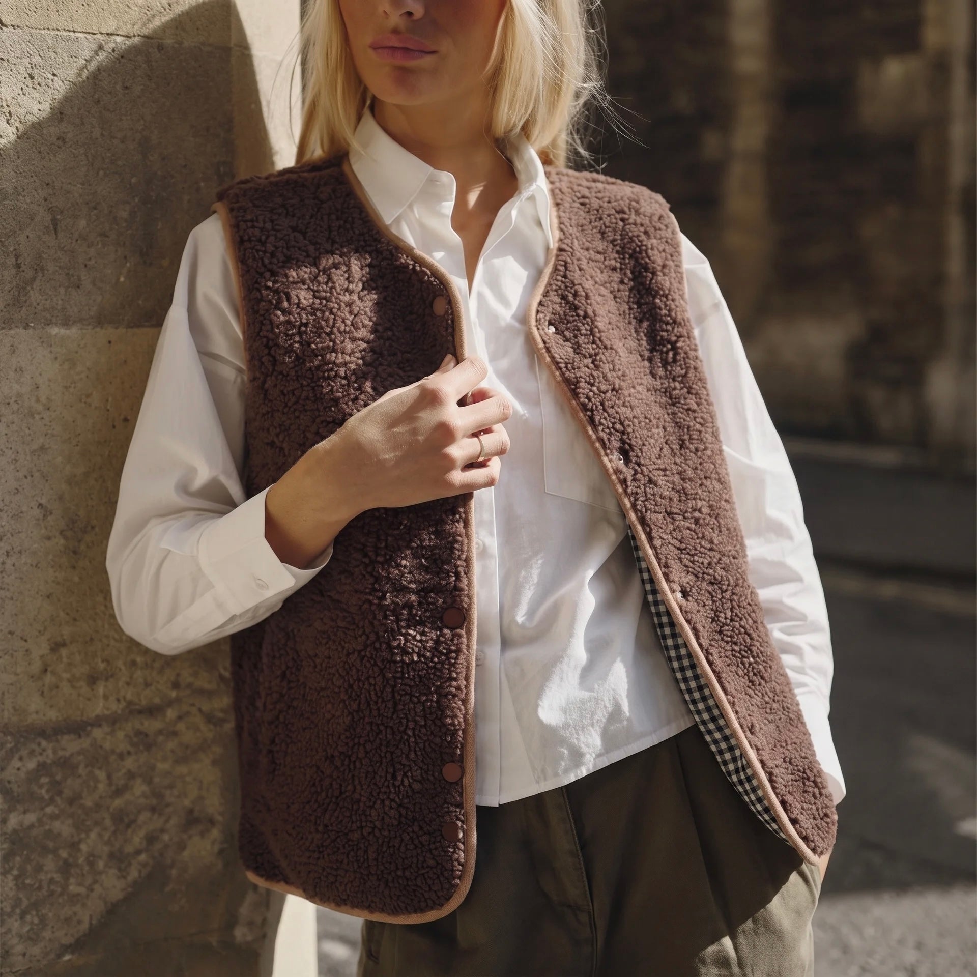 Veste réversible sans manches ADULTE - ANDRÉA