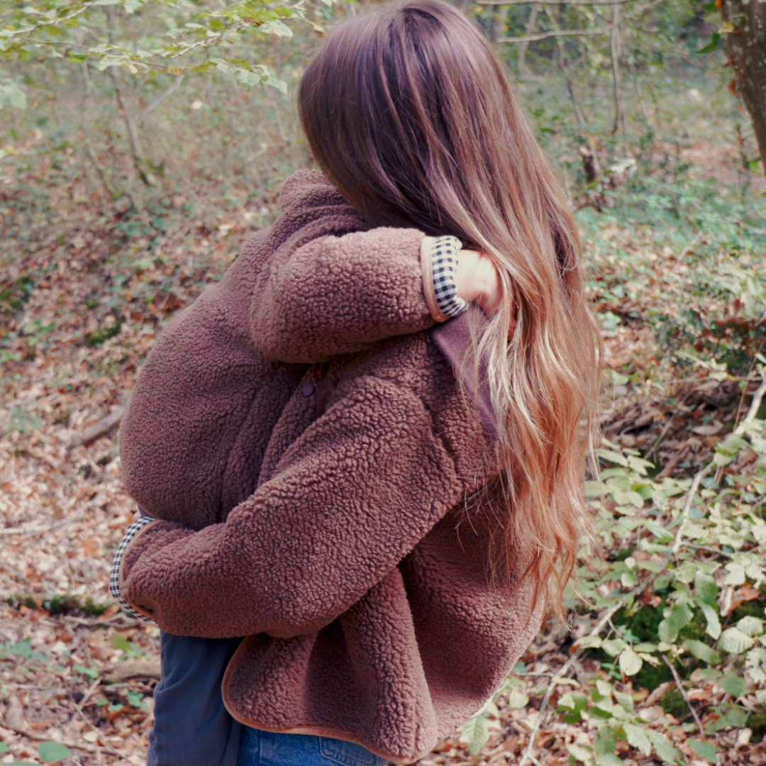 Veste réversible bouclette ADULTE - ANDRÉA