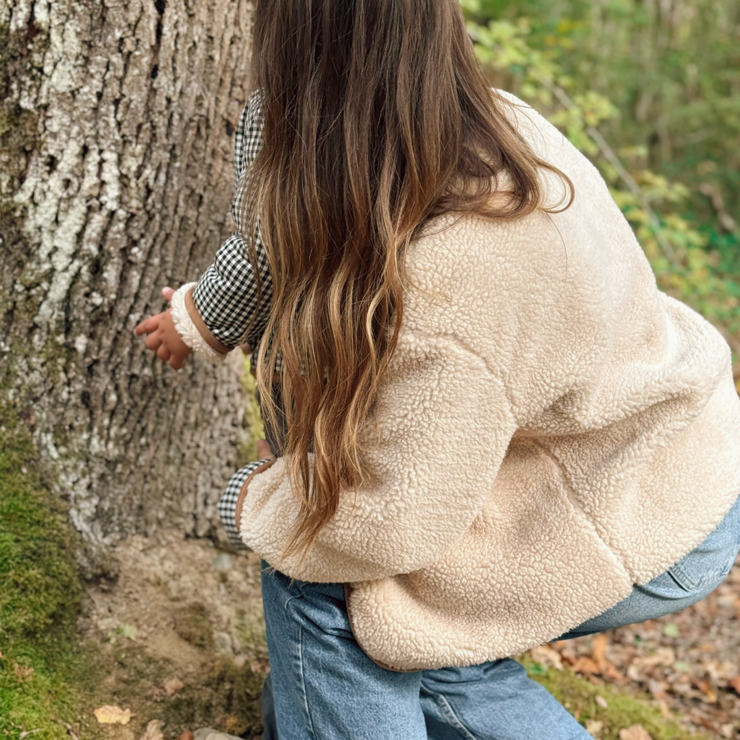 Veste réversible bouclette ADULTE - ANDRÉA