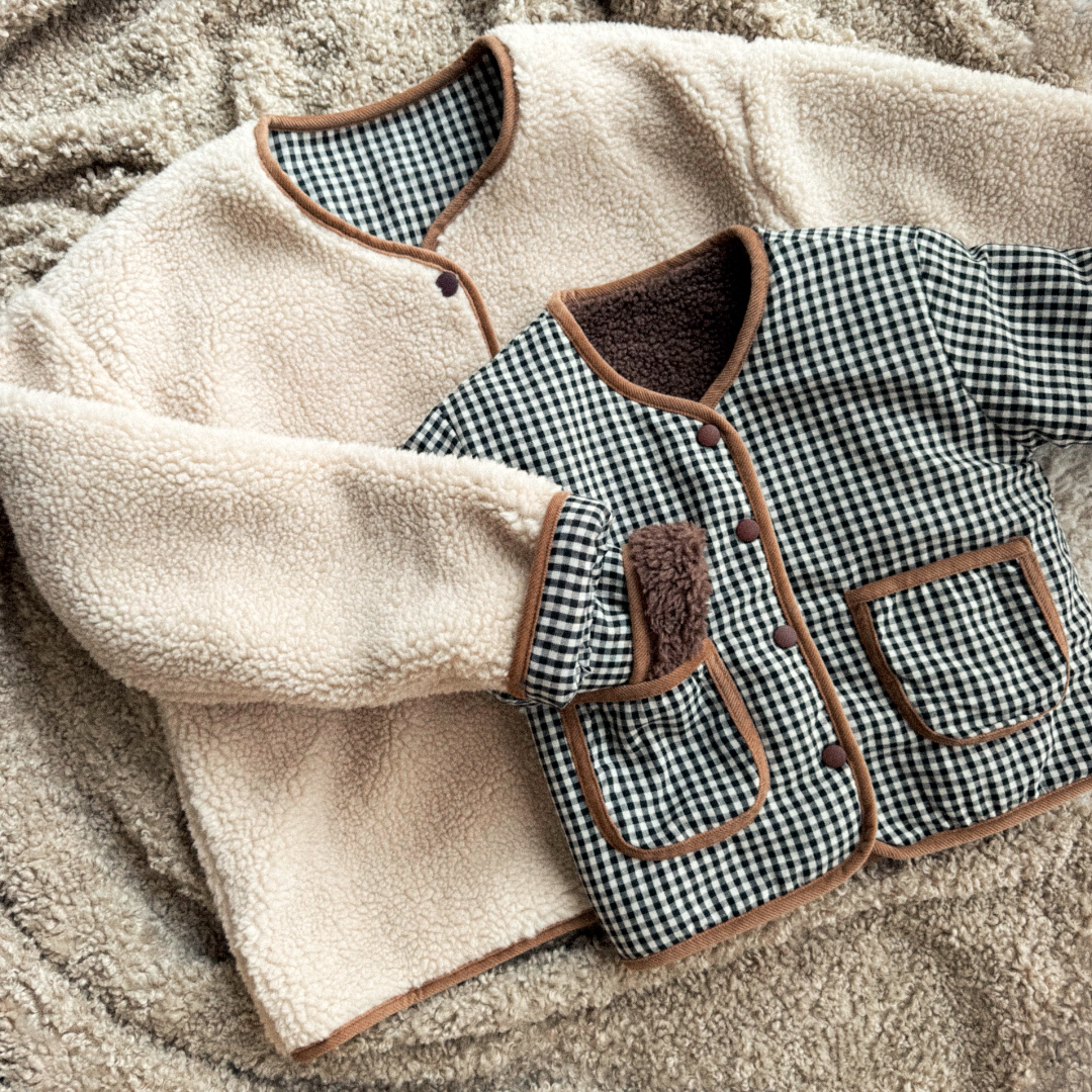 Veste réversible bouclette ADULTE - ANDRÉA