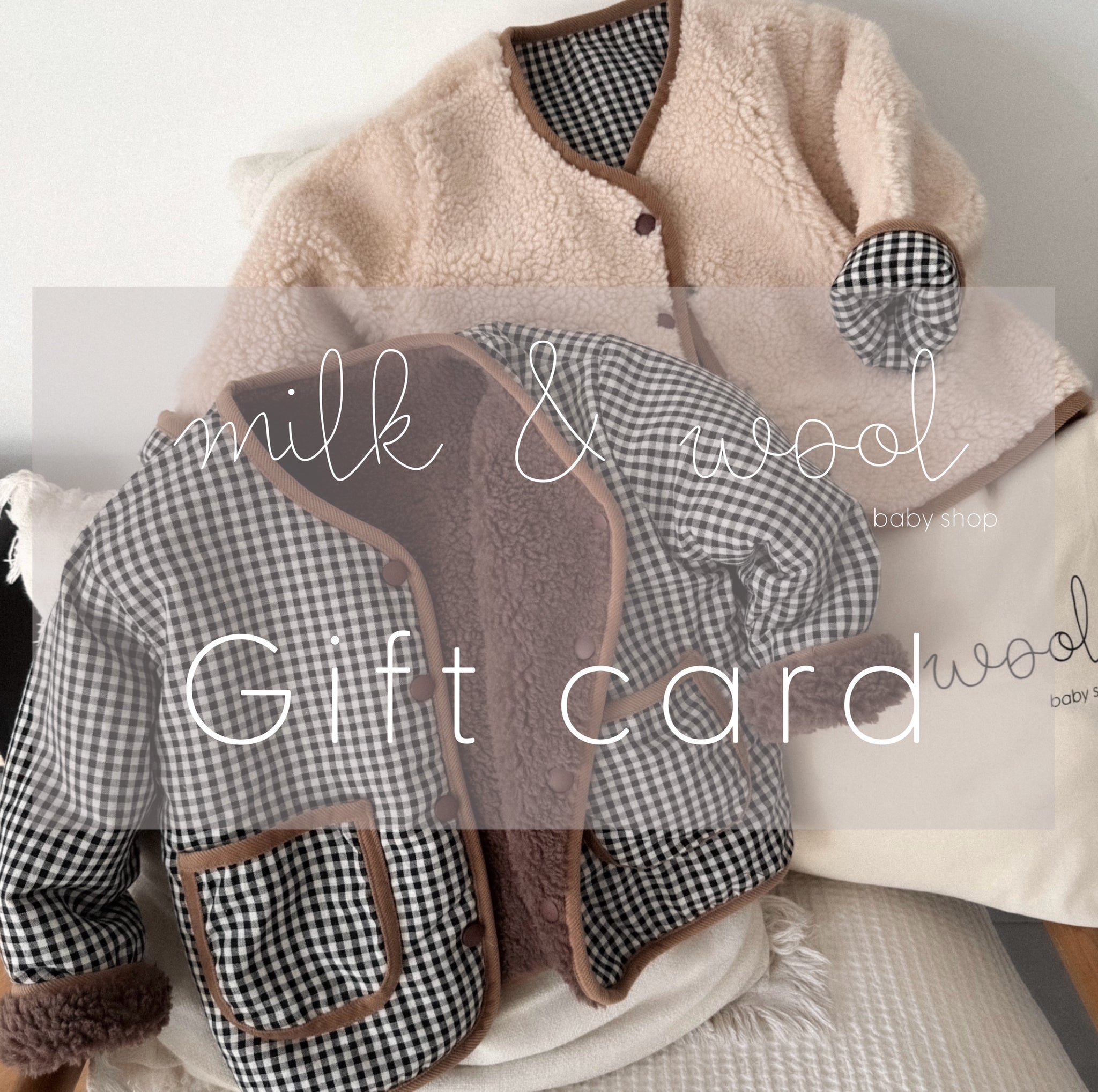 Carte-cadeau Milk and Wool ♡