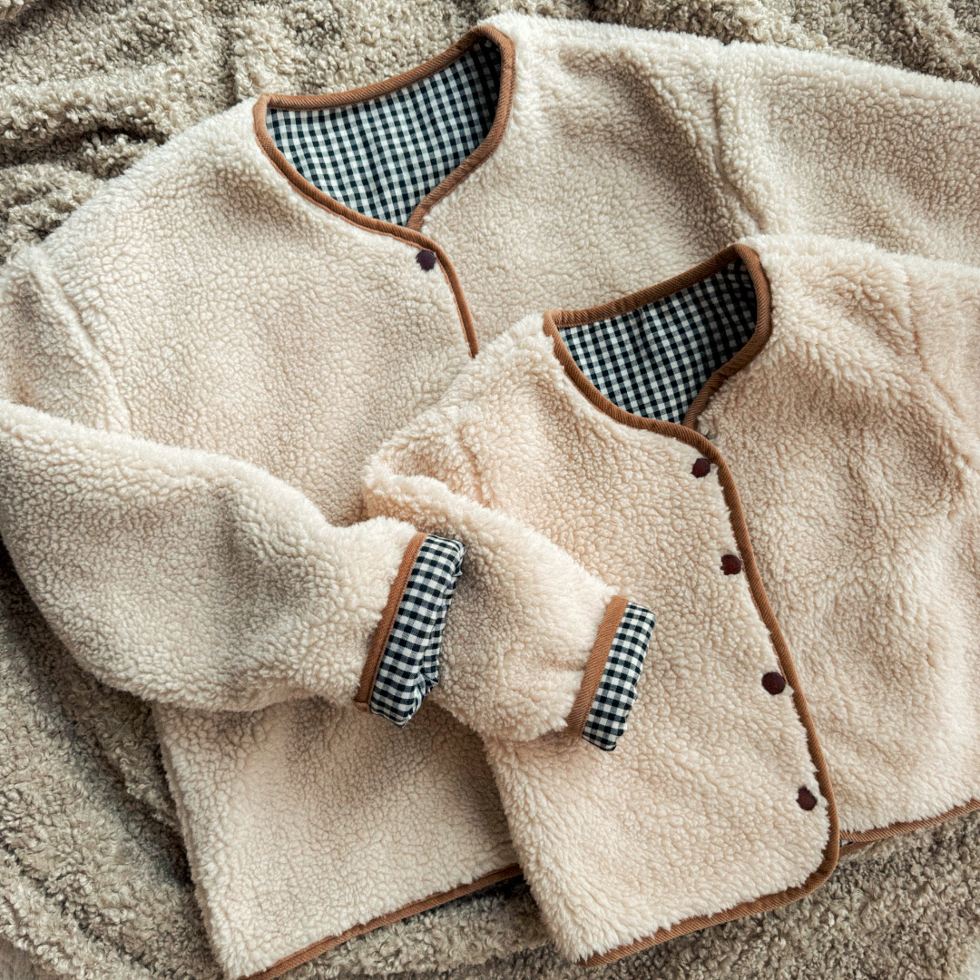 Veste réversible bouclette ADULTE - ANDRÉA