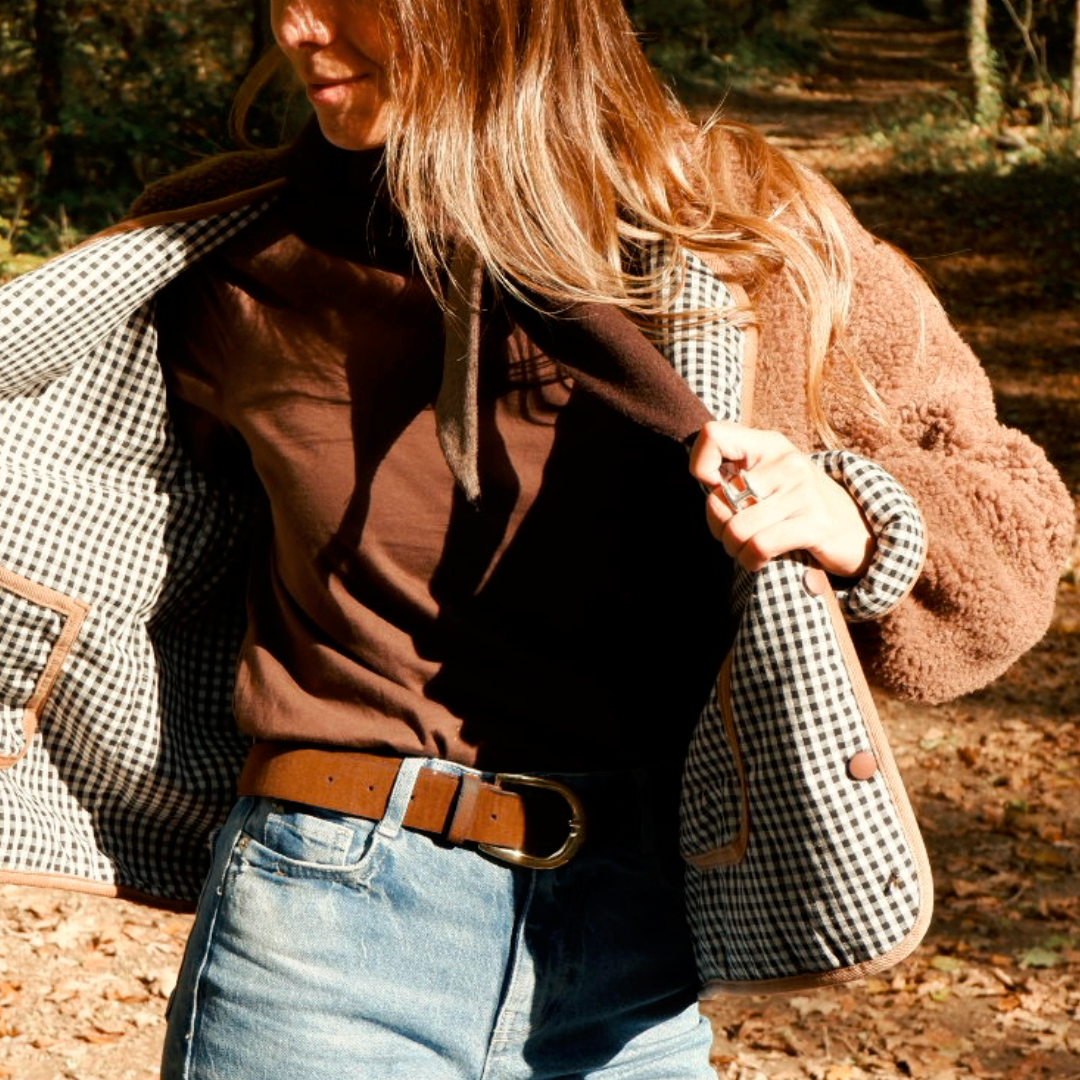 Veste réversible bouclette ADULTE - ANDRÉA