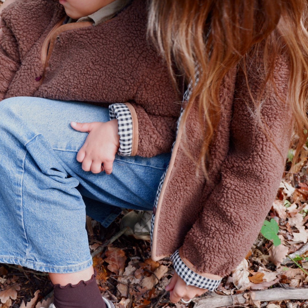Veste réversible bouclette ADULTE - ANDRÉA